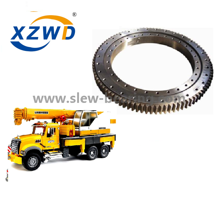 XZWD 4 point contact ball Slewing Ring turntable bearing with External Gear for Truck Mounted Crane