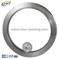 Rings For Excavator Single Row Four Point Contact Ball Slewing Ring Bearings 