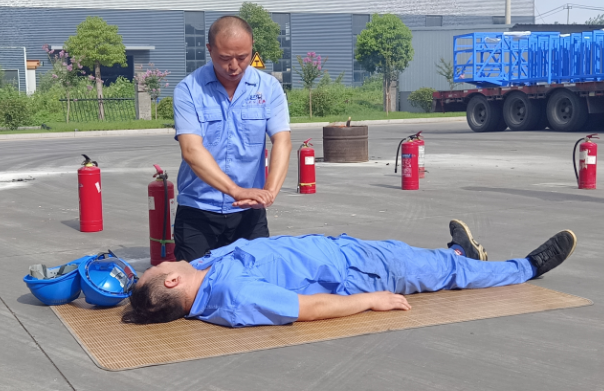 Fire Drill and First Aid Training Conducted by Xuzhou Wanda Slewing Bearing Co., Ltd.