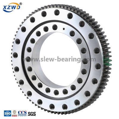 What is the basic structure of the slewing bearing?