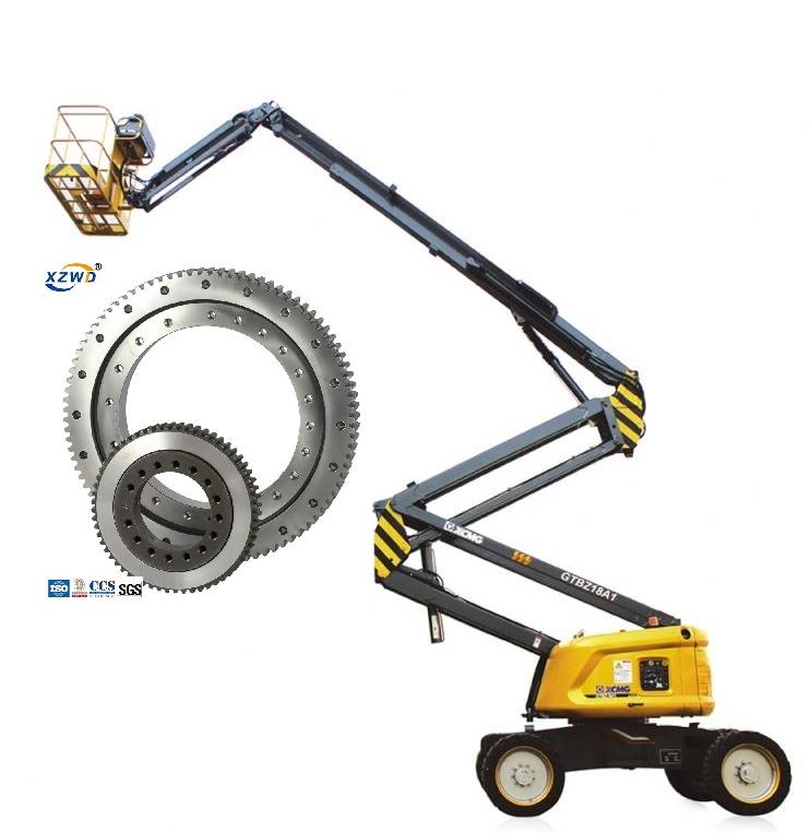 The use and working principle of the slewing bearing on the aerial work vehicle