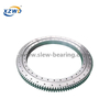 Single Row Four Point Contact Ball Slewing Bearing with Pinion for Children Flying Swing Rotating Chair Turntable Bearing