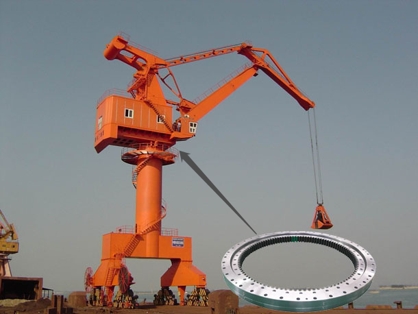 port crane slewing ring bearing