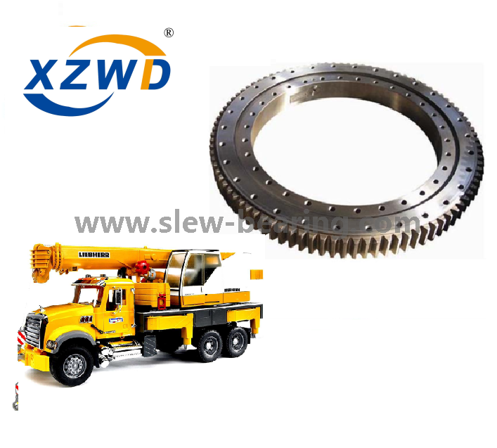 High quality four point contact slewing ring bearing europe with gear for construction machinery