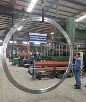 High Quality Three Row Roller External Gear Large Slewing Bearing For Port Crane