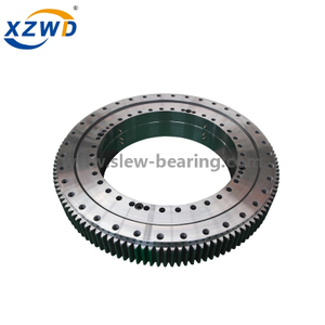 Single Row Four Point Contact Ball Slewing Bearing with External Gear for Ladle Turret (Q)