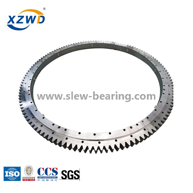 Single Row Ball Slewing Ring Bearing with External Gear for Deck Crane