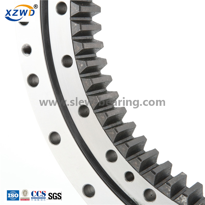 Stock High Precision Internal Gear Ball Slewing Bearing with Teeth Hardened for Excavator 