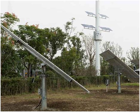 Dual axis solar tracking system
