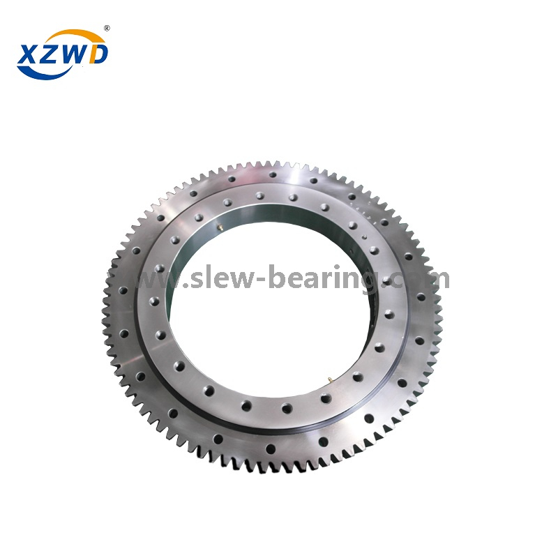 Single Row Four Point Contact Ball Slewing Bearing with External Gear for Revolving Amusement Equipment