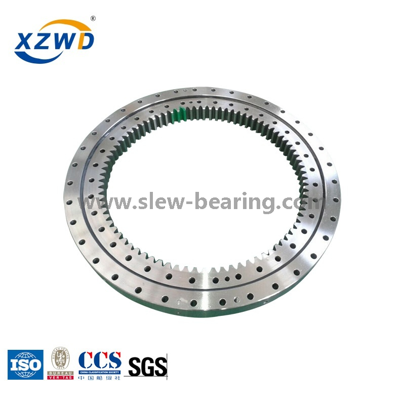 Single Row Four Point Contact Ball Slewing Bearing (HS) Internal Gear for ship crane