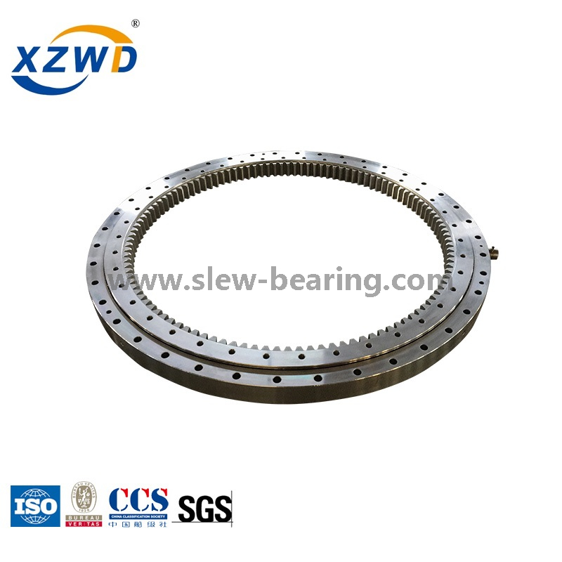 CCS Certified Single Row Four Point Contact Ball Slewing Bearing with Internal Gear for Deck Crane (Q)