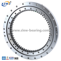 Stock High Precision Internal Gear Ball Slewing Bearing with Teeth Hardened for Excavator 