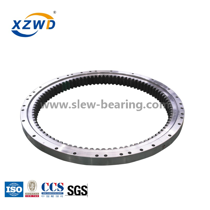 CCS Certified Single Row Four Point Contact Ball Slewing Bearing with Internal Gear for Deck Crane (Q)