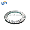 Single Row Four Point Contact Ball Slewing Bearing with External Gear for Ladle Turret (Q)