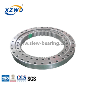 China Single Row Four Point Contact Ball Slewing Ring Bearing For Crane