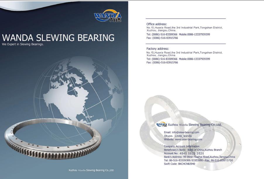 slewing ring bearing catalog XZWD